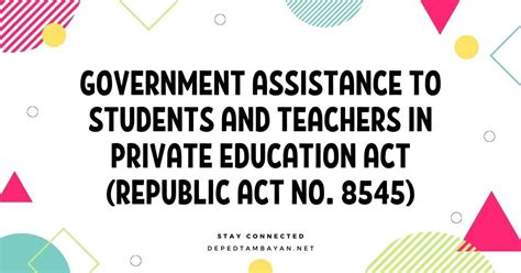 Government Assistance to Students and Teachers in Private .